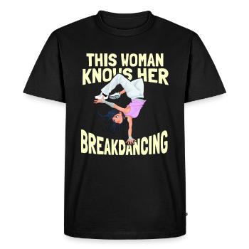 Breakdance Breakdancer Breakdancing - Men's Premium Organic T-Shirt - black - Front - Nico (187cm)