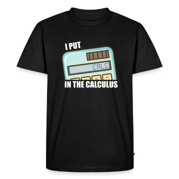 Mathématiques Mathématiques - T-shirt Premium bio Homme - noir - Devant - Nico (187cm)