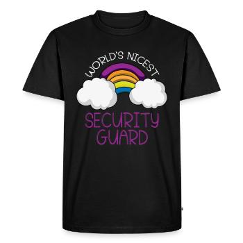 Service de sécurité des agents de sécurité - T-shirt Premium bio Homme - noir - Devant - Nico (187cm)