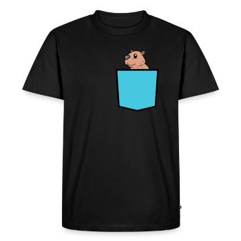 Capybara capybara rodent - Men's Premium Organic T-Shirt - black - Front - Nico (187cm)
