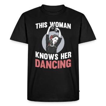 Danse dansante - T-shirt Premium bio Homme - noir - Devant - Nico (187cm)