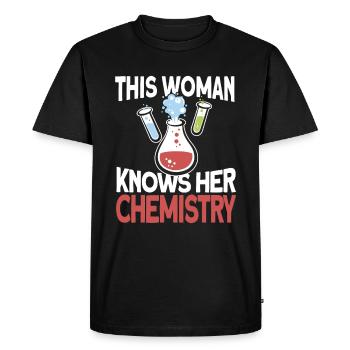 Chimiste Chimiste Technicien de laboratoire chimique Technicien chimique Technicien chimique - T-shirt Premium bio Homme - noir - Devant - Nico (187cm)