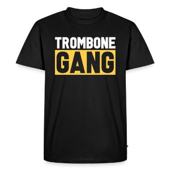 Trombone - Men's Premium Organic T-Shirt - black - Front - Nico (187cm)