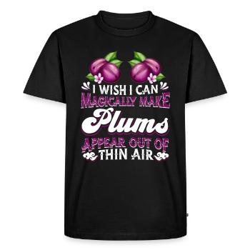 Prunes - T-shirt Premium bio Homme - noir - Devant - Nico (187cm)