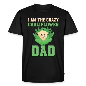 Papa chou-fleur - T-shirt Premium bio Homme - noir - Devant - Nico (187cm)