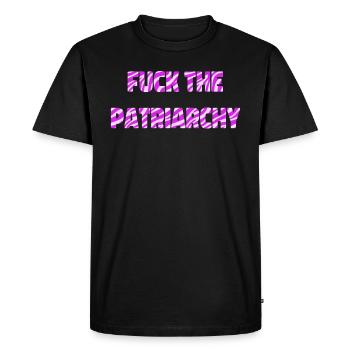 F*ck Le Patriarcat, Féministe, Détruire le Patriarcat - T-shirt Premium bio Homme - noir - Devant - Nico (187cm)