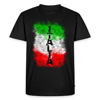 italia - T-shirt Premium bio Homme - noir - Devant - Nico (187cm)