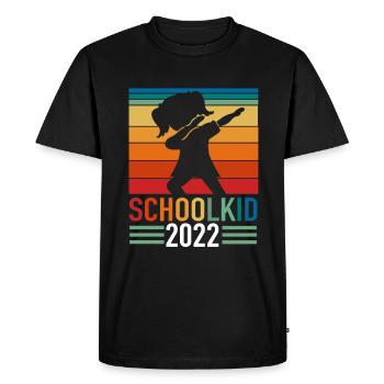Schulanfang Mädchen Schulkind 2022 Dabbing - Männer Premium Bio T-Shirt - Schwarz - Vorne - Nico (187cm)
