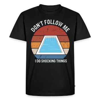 Pool Guy Design pour PoolBoy et Pool Cleaner - T-shirt Premium bio Homme - noir - Devant - Nico (187cm)