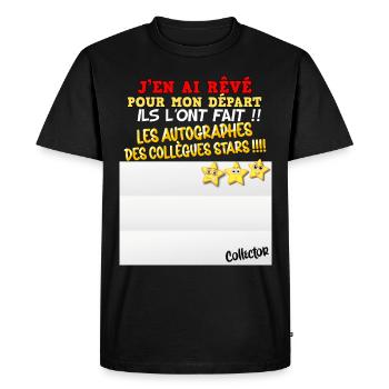 Collègue Cadeau Unique Et Drôle Pour Départ - T-shirt Premium bio Homme - noir - Devant - Nico (187cm)