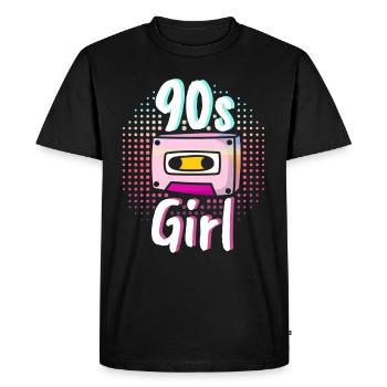Années 90 Années 90 Années 90 Rétro Nineties Ninties Party - T-shirt Premium bio Homme - noir - Devant - Nico (187cm)