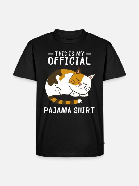 T-shirts de chat pyjama - T-shirt Premium bio Homme - noir