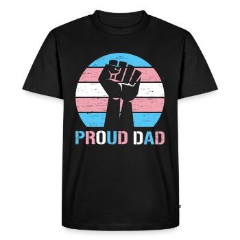Fier Papa Trans Droits Lgbt Fierté Lgbt Maman - T-shirt Premium bio Homme - noir - Devant - Nico (187cm)
