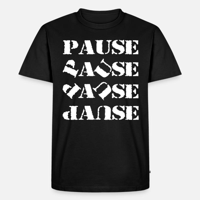 Danse anhalten - Männer Premium Bio T-Shirt - Schwarz