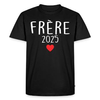 Brother 2025 - Future Brother 2025 - Men's Premium Organic T-Shirt - black - Front - Nico (187cm)