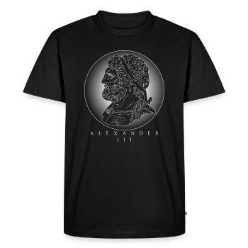 Alexandre le Grand, Alexandre III de Macédoine - T-shirt Premium bio Homme - noir - Devant - Nico (187cm)