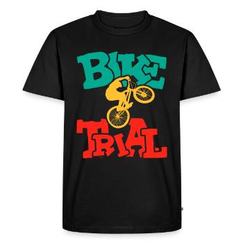 Balance and Control Bike Trial - Men's Premium Organic T-Shirt - black - Front - Nico (187cm)