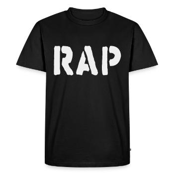 Beats and Rhymes : Musique rap - T-shirt Premium bio Homme - noir - Devant - Nico (187cm)