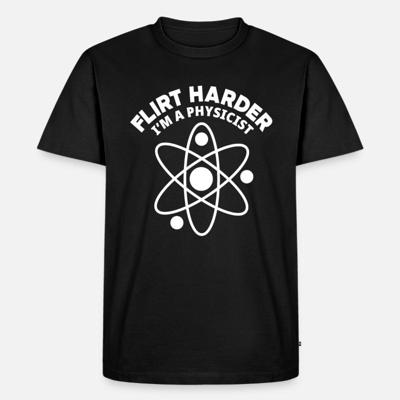 Ich bin Physiker Physik - Männer Premium Bio T-Shirt - Schwarz