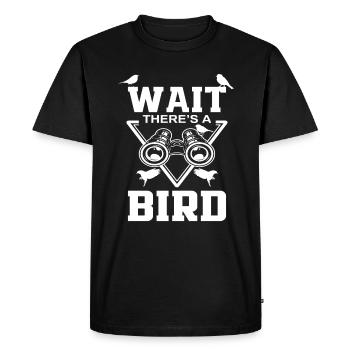 Bird watcher hobby - Men's Premium Organic T-Shirt - black - Front - Nico (187cm)