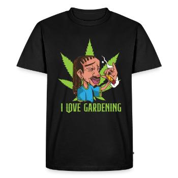 Cadeau de stoner de chanvre de cannabis - T-shirt Premium bio Homme - noir - Devant - Nico (187cm)