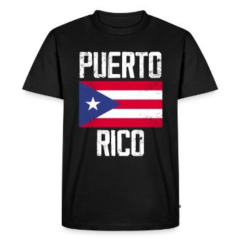 Puerto Rico - T-shirt Premium bio Homme - noir - Devant - Nico (187cm)