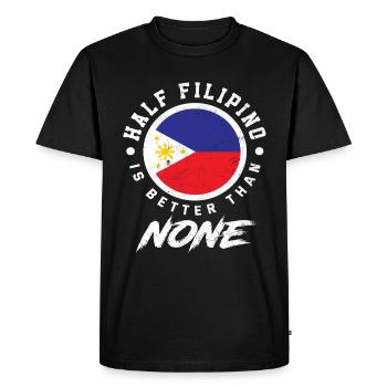 Philippines Origin Half Filipino Filipina - Men's Premium Organic T-Shirt - black - Front - Nico (187cm)