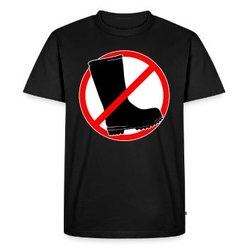Bottes en caoutchouc interdites - jardinage et jardinage - T-shirt Premium bio Homme - noir - Devant - Nico (187cm)