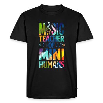 École de professeur de musique - T-shirt Premium bio Homme - noir - Devant - Nico (187cm)