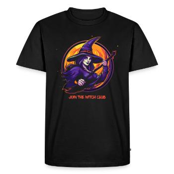 Cool Witch : Rejoignez le club des sorcières - T-shirt Premium bio Homme - noir - Devant - Nico (187cm)