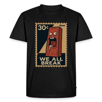 Emo Brick – Cachet d’accablement - T-shirt Premium bio Homme - noir - Devant - Nico (187cm)