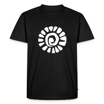 Le symbole des Incas pour le soleil - T-shirt Premium bio Homme - noir - Devant - Nico (187cm)