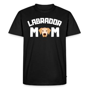 Labrador Mom Dogs Mother's Day Gift Labrador - Men's Premium Organic T-Shirt - black - Front - Nico (187cm)