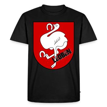 Armoiries de Leoben - T-shirt Premium bio Homme - noir - Devant - Nico (187cm)