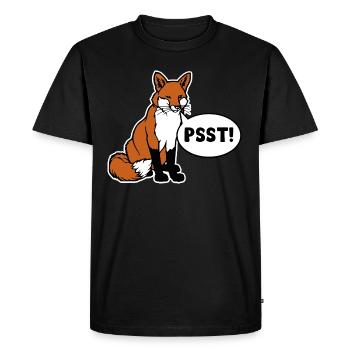 Shroud of silence PSST! - Men's Premium Organic T-Shirt - black - Front - Nico (187cm)