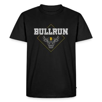 Bullrun Bitcoin Bull Market Crypto-monnaie Trader - T-shirt Premium bio Homme - noir - Devant - Nico (187cm)