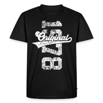 48TH BIRTHDAY ORIGINAL 1978 - Men's Premium Organic T-Shirt - black - Front - Nico (187cm)