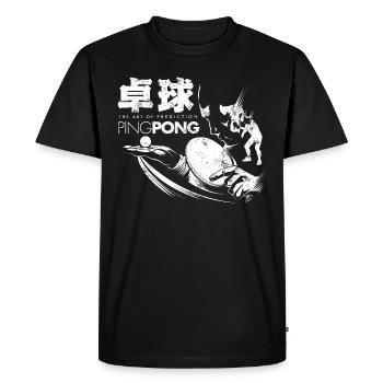 Ping Pong Table Tennis - Men's Premium Organic T-Shirt - black - Front - Nico (187cm)
