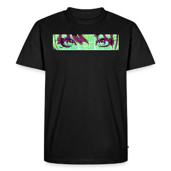 I SEE YOU - Men's Premium Organic T-Shirt - black - Front - Nico (187cm)