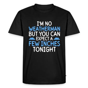 Meteorologist Weather Climate Weather Forecast - Men's Premium Organic T-Shirt - black - Front - Nico (187cm)