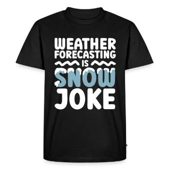Météorologue Météo Climat Prévisions Météo - T-shirt Premium bio Homme - noir - Devant - Nico (187cm)