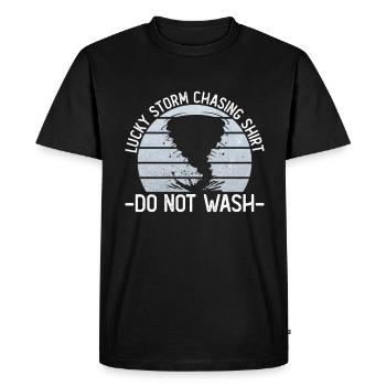 Météorologue tempête Météo Climat Prévisions météo - T-shirt Premium bio Homme - noir - Devant - Nico (187cm)