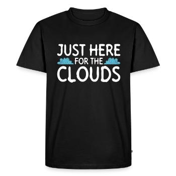 Météorologue Météo Climat Prévisions Météo - T-shirt Premium bio Homme - noir - Devant - Nico (187cm)