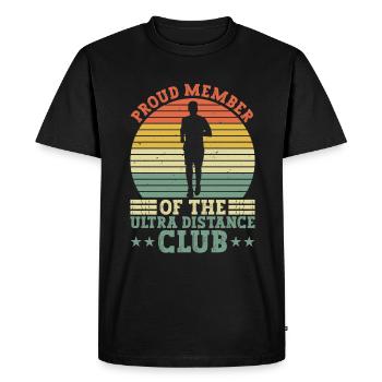 Ultramarathon Ultra Marathon Athlete Training - Men's Premium Organic T-Shirt - black - Front - Nico (187cm)
