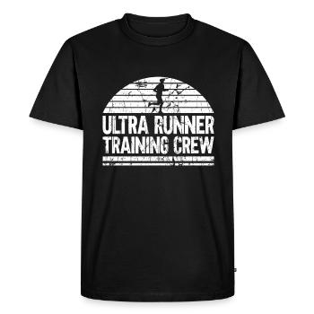 Ultra Runner Training Crew - Ultramarathon Ultra - Men's Premium Organic T-Shirt - black - Front - Nico (187cm)