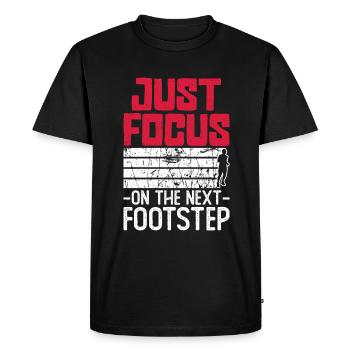 Ultramarathon Ultra Marathon Runner - Men's Premium Organic T-Shirt - black - Front - Nico (187cm)