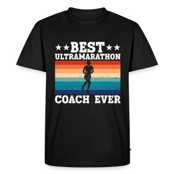 Best ultramarathon trainer of all time - Men's Premium Organic T-Shirt - black - Front - Nico (187cm)