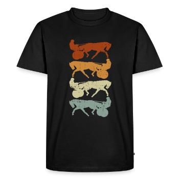 Courses de chevaux Trotting Horse Trotter Pacer - T-shirt Premium bio Homme - noir - Devant - Nico (187cm)