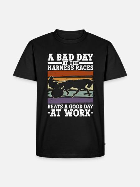 Trav Trav Trav Trav - Ekologisk premium-T-shirt herr - svart