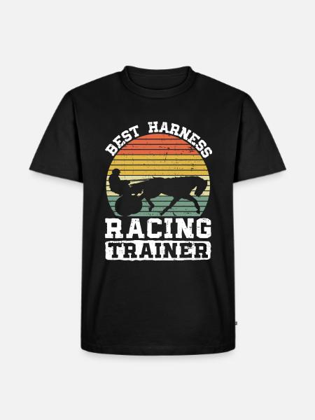 Best Trotting Race - Horse Racing Trotting Horse - Men's Premium Organic T-Shirt - black